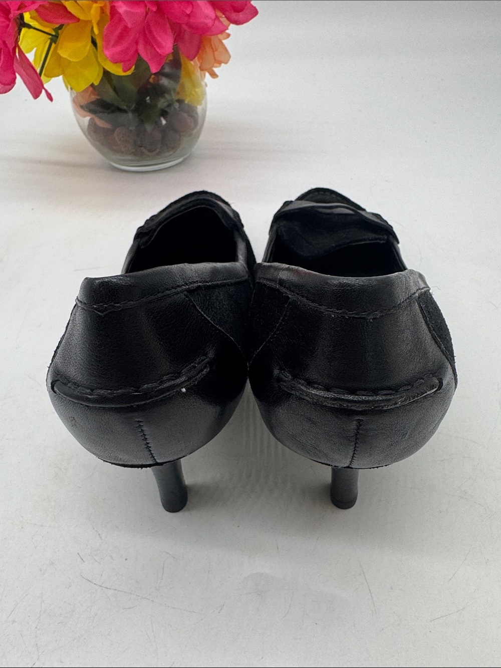 Ralph Lauren Black Pointed-Toe Low Heel Pumps 7.5 BHE10105A - Picture 3 of 8